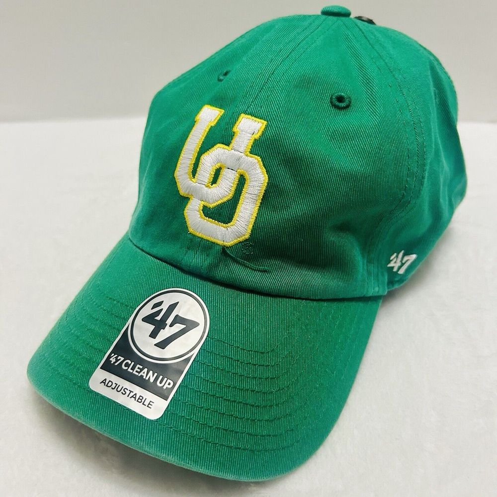 '47 Brand Oregon Ducks CFP Playoffs Clean Up Adjustable Hat Cap‎ Green NCAA - Picture 3 of 6
